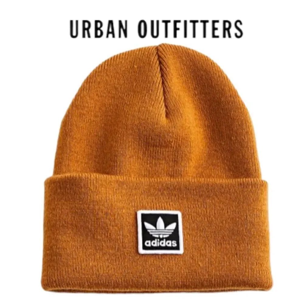 NEW Adidas Originals Brown Tall Utility Hat Beanie